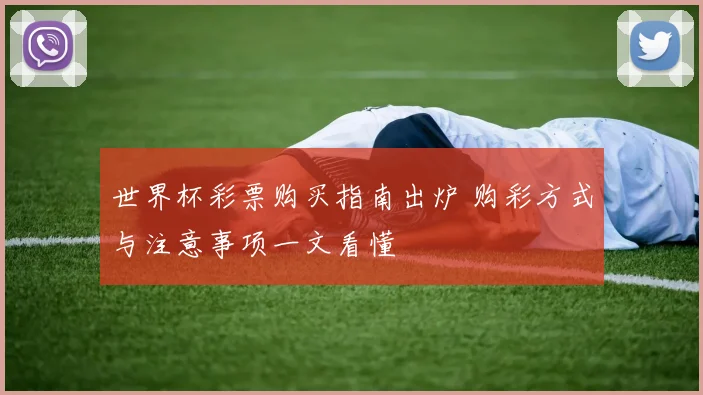 世界杯彩票购买指南出炉 购彩方式与注意事项一文看懂