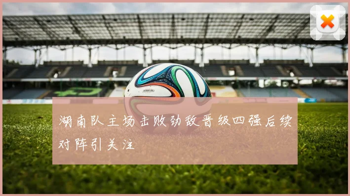 湖南队主场击败劲敌晋级四强后续对阵引关注